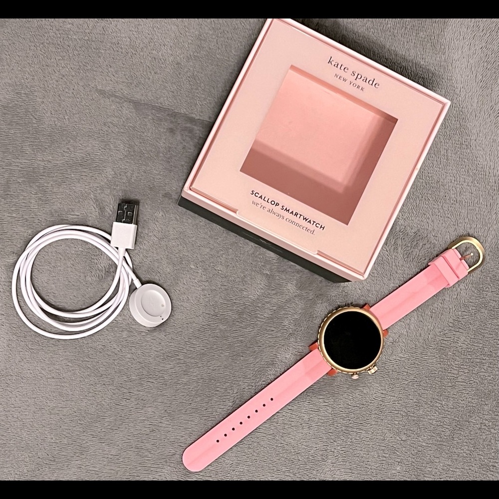 kate spade new york - sport smart watch - pink silicone